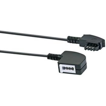 Cable de extensión telefónica TAE-F 6P4C, 6 metros