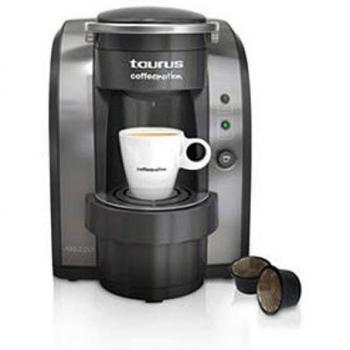 Taurus - Cafetera Capsulas Arezzo, 19 Bares, Deposito Agua 1L. Silver.