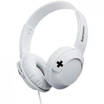 Philips Bass+ SHL3075WT - Auriculares con micrófono
