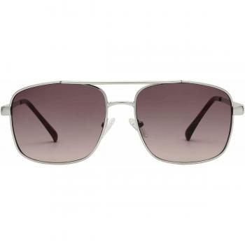 Guess Men's Sunglasses GF0211 10F Silver Brown Gradient Metal - One Size