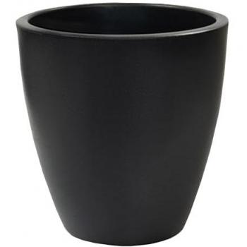 Maceta Accord Ø60cm Polietileno Blanco y Antracita