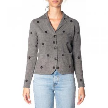 Cardigan Sun 68 in lana e cotone Donna SUN68 cod.K29210 MEDIUM GREY SIZE:M