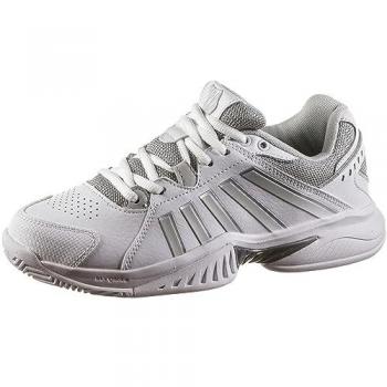 K-swiss Receiver V Zapatilla Para Pista Cubierta Mujeres - Blanco, Plateado
