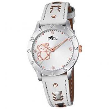 Lotus Junior - Reloj Analógico para Niñas, de Cuarzo con Correa en Cuero