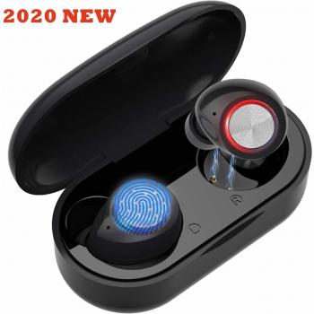 Auriculares inalambricos bluetooth auriculares 50 reduccion de ruido inalambrica hifi deportes inalambricos estereo en la oreja auriculares bluetooth mini auriculares para ios android znegro9z