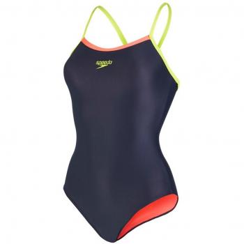Speedo Thinstrap Muscle Back, Bañador para Mujer, Gris