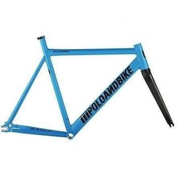 POLOANDBIKE Williamsburg - Cuadro de bicicleta, color azul mate, talla 52 unisex