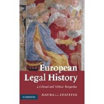 Historia Legal Europea: Una Perspectiva Cultural y Política - Tapa Dura