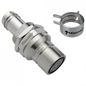 Koolance QD3 Conector Rápido No-Derrame Macho con Panel para Tubo ID 10mm