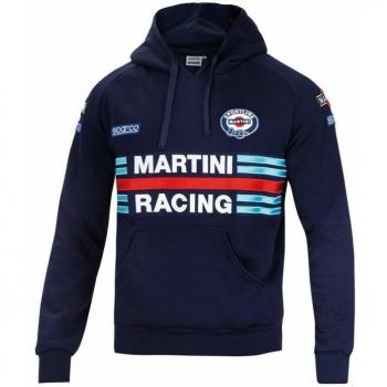 Sudadera con Capucha Sparco Martini Racing Hombre Talla XL Azul Marino