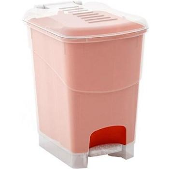Jobgar  - Cubo Pedal Koral 16L.Transparente Naranja