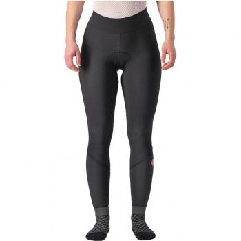 Culote largo sin tirantes Castelli Velocissima Thermal negro reflectante mujer - XS