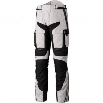 RST Pantalones Textiles de Moto Adventure-X Plata y Negro Gris (L)