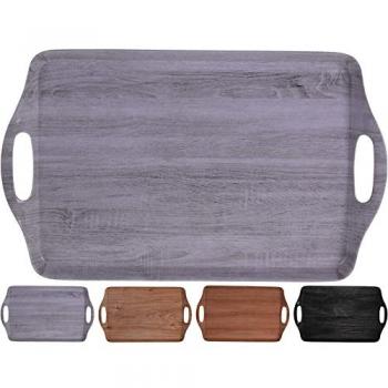 Bandeja Melamina 45x30cm con Asas de Transporte en Maderas de Colores