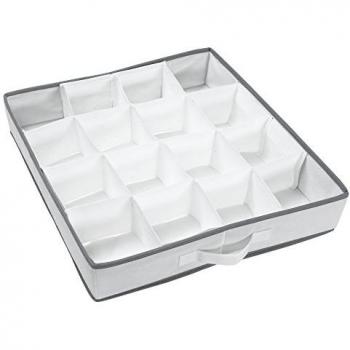 Compactor Organizador de cajón de 16 huecos, Tamaño 40 x 40 x 9 cm, Color blanco, RAN4402