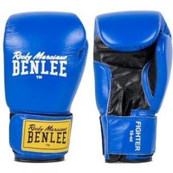 Guantes de Boxeo de Cuero Benlee Fighter Azul 10 oz Unisex