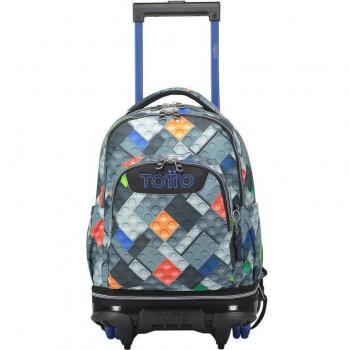 Mochila Totto Tiza con ruedas desmontable Bloques