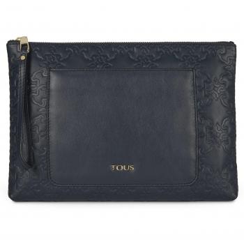 TOUS Mossaic, Cartera de Mano con Asa para Mujer, Azul