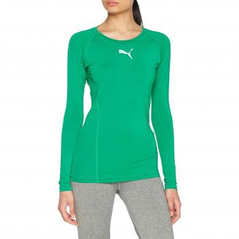 Camiseta de Compresión de Manga Larga Puma Liga Verde
