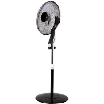 Ventilador de Pie 45W Negro/Blanco con 3 velocidades
