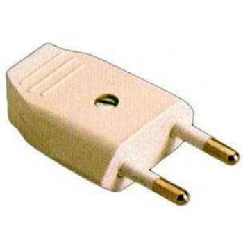 Clavija Bipolar Solera 6118, 10A 250V en Color Blanco