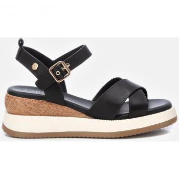Sandalias de cuña de piel para mujer - Modelo 161389
