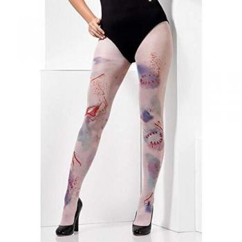 Smiffys 44802 Zombie Attack - Mallas opacas para mujer