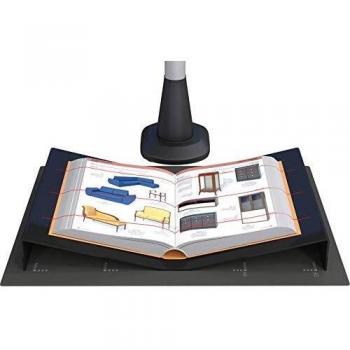 JOURIST Cuna para escáneres de supervisión y libros de tamaño A3. Fabricada en acrílico negro.