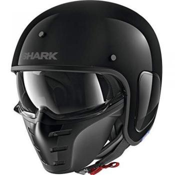 Shark Casco Jet s-drak Blank negro barnizado BLK talla XL