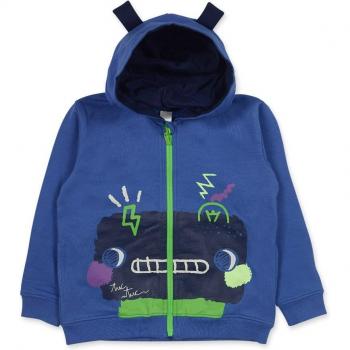Sudadera de bebé niño Tuc Tuc de felpa con cremallera y capucha Robot Maker