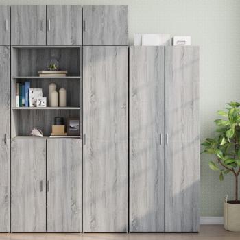 Armario estrecho de madera de ingeniería gris Sonoma 45x42,5x225 cm Vidaxl