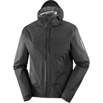 Salomon Chaqueta cortaviento Bonatti Waterproof para hombre en color negro