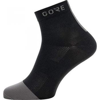 GORE WEAR M Light Calcetines Medianos, Unisex Adulto, Talla: 41-43, Color: negro/gris