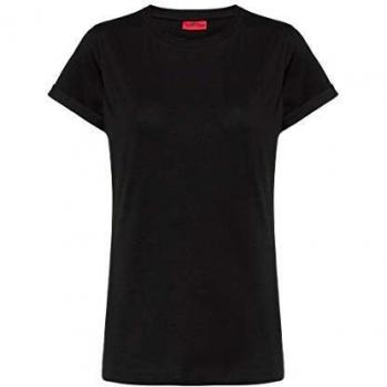 Camiseta de Manga Corta HUGO The Plain Negra Slim-Fit Talla S