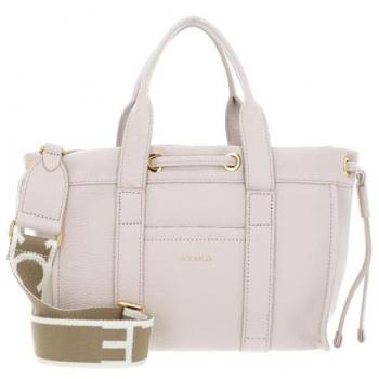 Coccinelle 2Day Signature Crossbody Handbag - Ivory Leather, One Size, Beige for Women