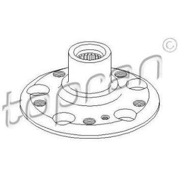 Cubo de Rueda TOPRAN 400 359 para Mercedes-Benz Clase C Berline, CLK Coupe y Clase C Coupe, 5 tornillos, ejes traseros