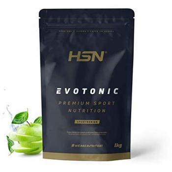 Isotónico en Polvo Evotonic de HSN Sabor Manzana 1 Kg | 29 Tomas | Bebida Deportiva con Carbohidratos, Electrolitos, BCAAs y Peptopro | No-GMO,