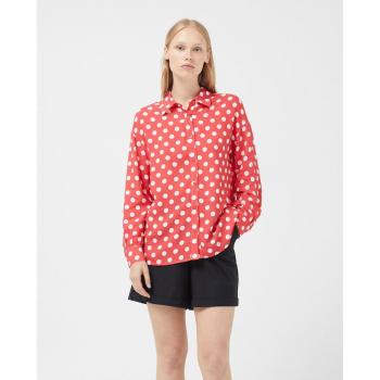 Camisa de mujer de manga larga con estampado de lunares - Compañía Fantástica