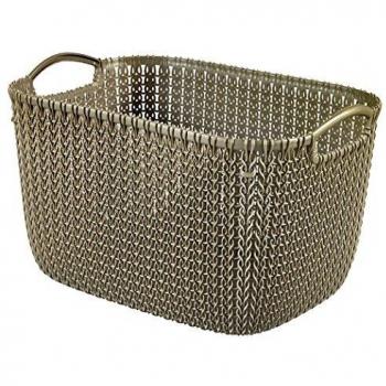 Curver Rectangular L ~19L, Marrón Topo, 37.6x26.8x21.6 cm, 230001