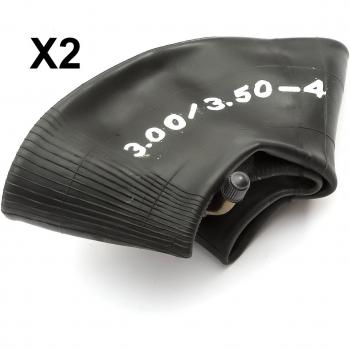 2 Cámaras de aire 3,50x3,00-4 válvula doblada para mini quad/scooters a gasolina