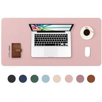 DOBAOJIA Alfombrilla de Ratón Extendida Mousepad XL, Vade Escritorio Tapete de Escritura Estera Oficina Almohadilla Escritorio, Cuero PU Impermeable + Gamuza Antideslizante
