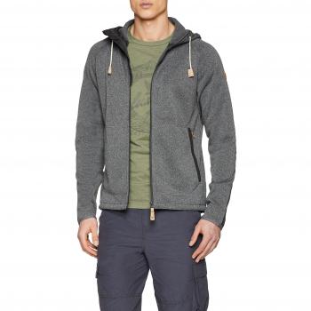 Sudadera con Capucha Fjällräven Övik Fleece Gris para Hombre - Talla M