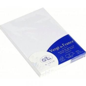 Lote de 4 25 caballetes de 35 x 100 mm, 210 g/m2, color blanco
