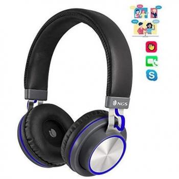 NGS Artica Patrol Bluetooth 4.2 Wireless Stereo Headphones with Microphone - Blue