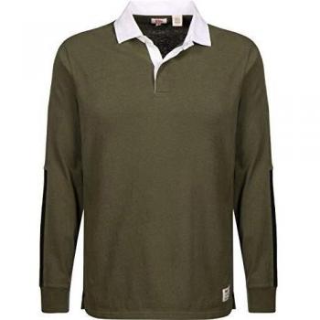 Levi's ® Mighty Made Rugby Camiseta de Manga Larga Olive Night
