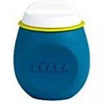 Béaba - Pote conservación silicona bebe, unisex, color azul