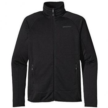 Patagonia M'S R1 Full-Zip Jkt Chaqueta, Hombre, Negro, XL