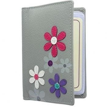 Mala Leather Colección Cara Tarjetero de Crédito 620_73 Gris