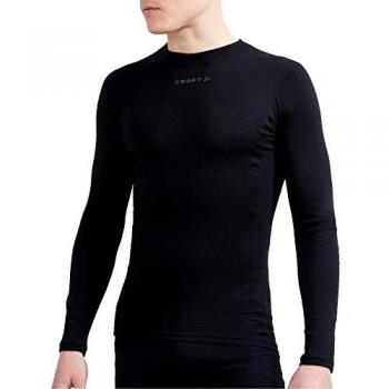 Camiseta Interior de Manga Larga Pro Wool Extreme X para Hombre - Color Negro - Talla M