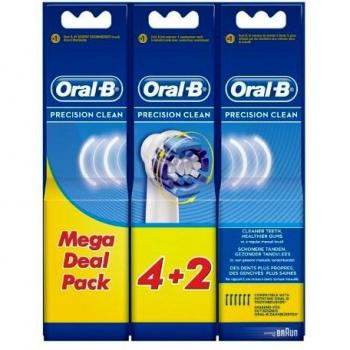 Oral-B Precision Clean EB20 Replacement Brush Heads - Pack of 6